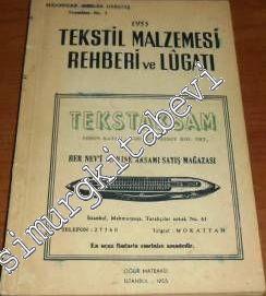 1955 Tekstil Malzemesi Rehberi ve Lugatı