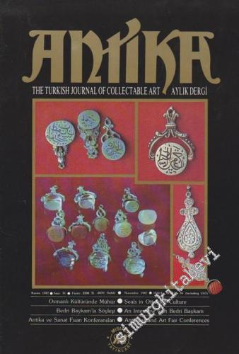 Antika Aylık Dergi -The Turkish Journal of Collectable Art - Kasım 198