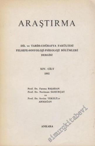 Araştırma - Dil ve Tarih - Coğrafya Fakültesi Felsefe Araştırmaları En