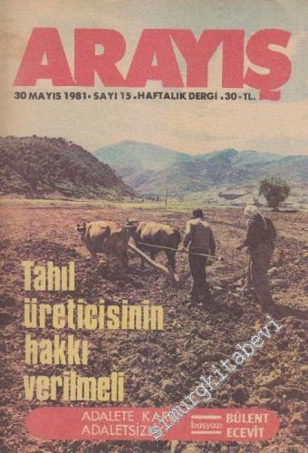 Arayış Haftalık Dergi - Sayı: 15 Mayıs