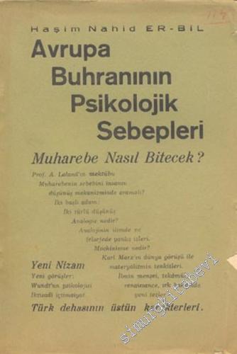 Avrupa Buhranının Psikolojik Sebepleri