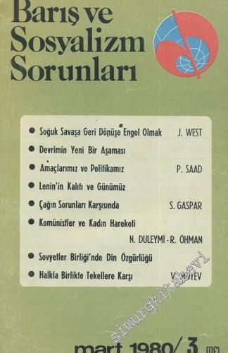 Barış ve Sosyalizm Sorunları - Aylık Teori ve Enformasyon Dergisi 1980