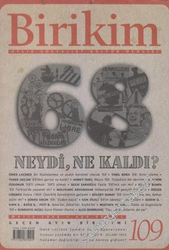 Birikim Aylık Sosyalist Kültür Dergisi - 1968 Özel Sayısı - Sayı: 109 