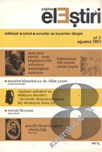 Çağdaş Eleştiri: Aylık Edebiyat Dergisi - Sayı: 8 Yıl: 2 Ağustos