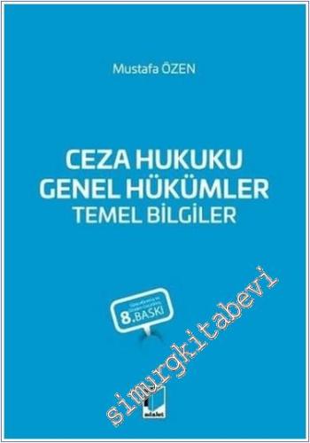 Ceza Hukuku Genel Hükümler Temel Bilgiler - 2024