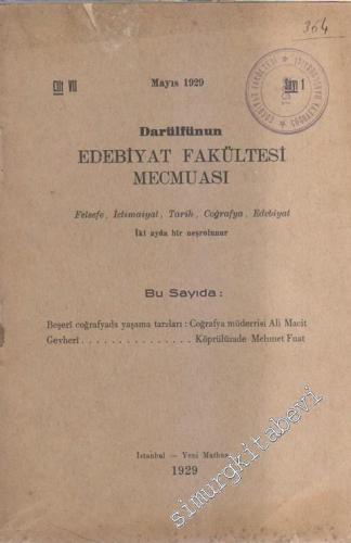 Darülfünun Edebiyat Fakültesi Mecmuası: İki Aylık Felsefe, İçtimaiyat,