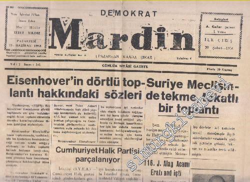 Demokrat Mardin Günlük Siyasi Gazete - Cumhuriyet Halk Partisi Parçala