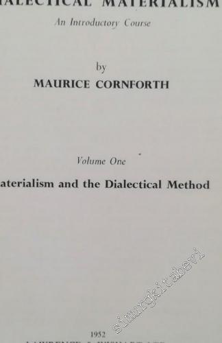 Dialectical Materialism: An Introductory Course - Volume One: Materyal