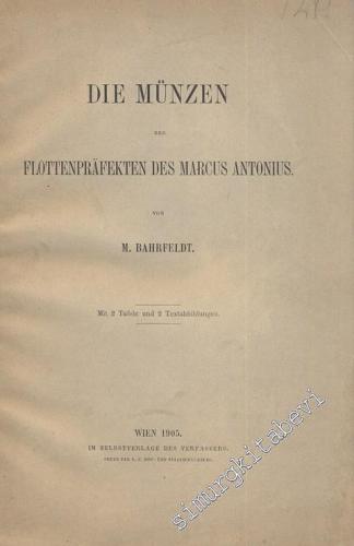 Die Münzen der Flottenprafecten des Marcus Antonius