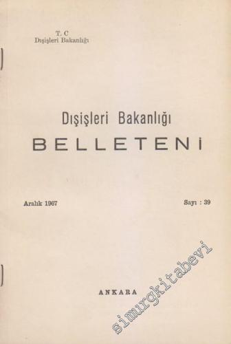 Dış İşleri Bakanlığı Belleteni - 39 Aralık