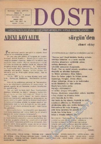 Dost Fikir ve Sanat Dergisi - Sayı: 100 24 Şubat