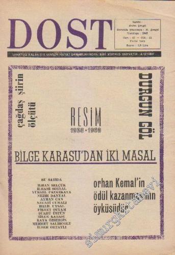 Dost Fikir ve Sanat Dergisi - Sayı: 60 Cilt: 23 Ekim