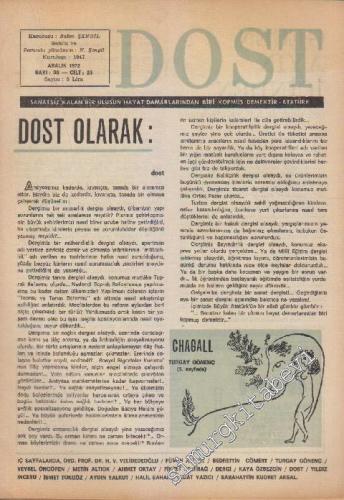 Dost Fikir ve Sanat Dergisi - Sayı: 98 25 Aralık