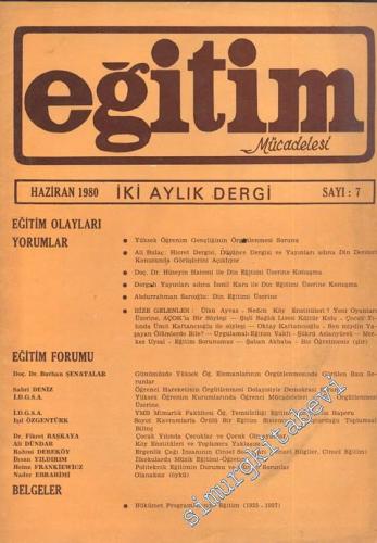 Eğitim Mücadelesi İki Aylık Dergi - 7, Haziran 1980