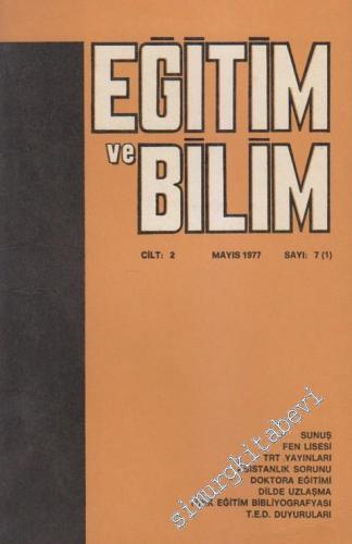 Eğitim ve Bilim - Sayı: 7 1 Mayıs