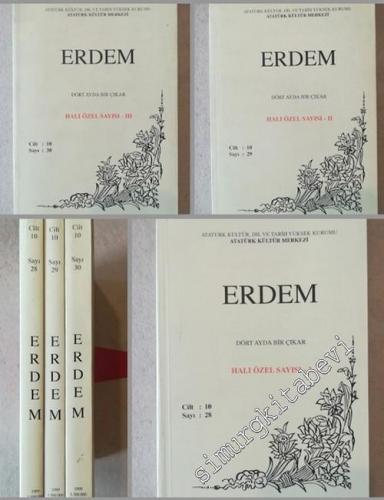 Erdem Dergisi Halı Özel Sayısı 3 Cilt TAKIM - Sayı : 28-30 Cilt : 10