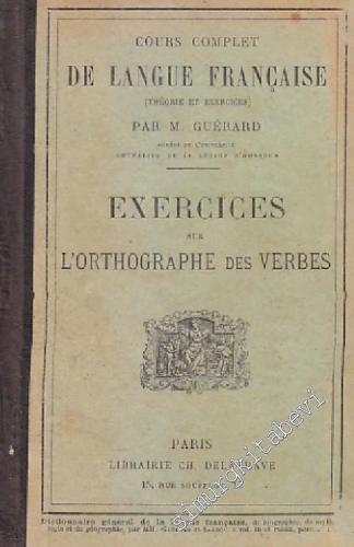 Excercices sur l'Orthographe des Verbes