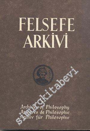 Felsefe Arkivi - Sayı: 26, Yıl: 1987