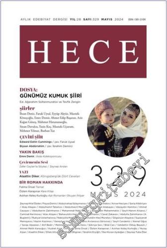 Hece Aylık Edebiyat Dergisi - Günümüz Kumuk Şiiri - Sayı: 329 Mayıs 20