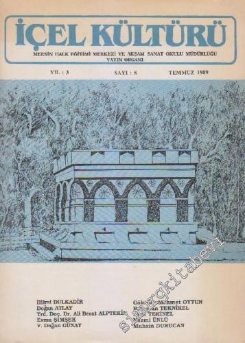 İçel Kültürü - Sayı: 8 3 Temmuz