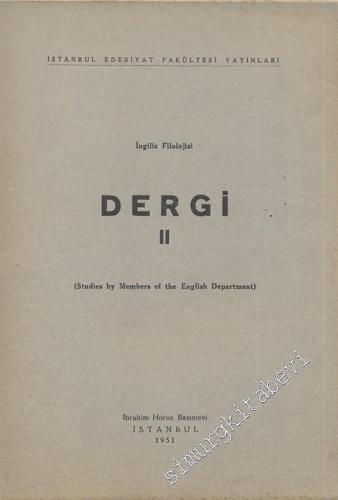 İngiliz Filolojisi Dergisi - Sayı: 2, Yıl: 1951