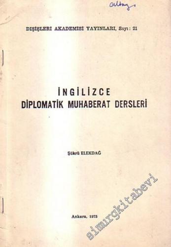 İngilizce Diplomatik Muhaberat Dersleri