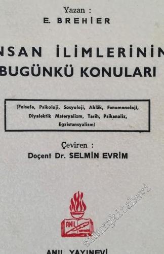 İnsan İlimlerinin Bugünkü Konuları