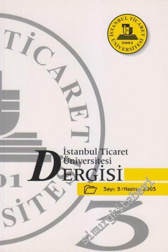 İstanbul Ticaret Üniversitesi Dergisi - 3 Haziran