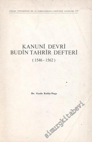 Kanuni Devri Budin Tahrir Defteri 1546 - 1562