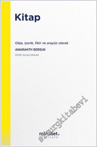 Kitap: Obje Içerik Fikir ve Arayüz Olarak - 2024