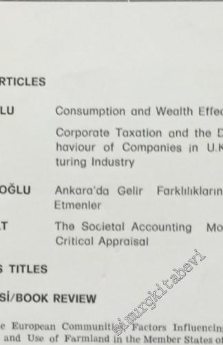 ODTÜ Gelişme Dergisi - METU Studies in Development - Sayı: 2 Cilt: 10