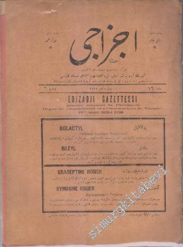 OSMANLICA: Eczacı = Eczacı Gazettessi: Fenni Eczacı Gazetesidir - 16