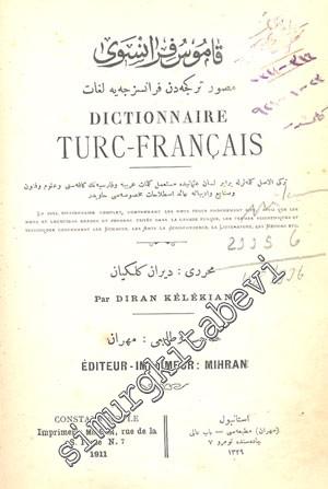 OSMANLICA: Kamus - ı Fransevi: Musavver Türkçe'den Fransızca'ya Lugat