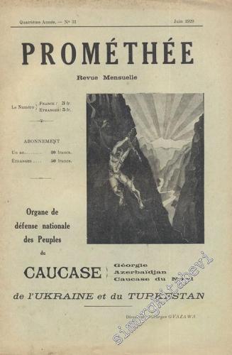 Prométhée - Organe de défense nationale des Peuples du Caucase de l'Uk