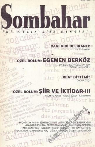 Sombahar: İki Aylık Şiir Dergisi - Sayı: 26, Kasım - Aralık 1994