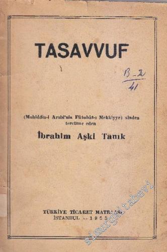 Tasavvuf (Fütuhat - ı Mekkiye'den)