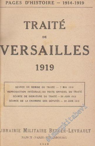 Traité de Versailles 1919