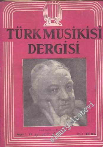 Türk Musikisi Dergisi - Sayı: 26 Cilt: 3 Aralık