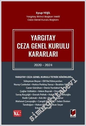 Yargıtay Ceza Genel Kurulu Kararları 2020 - 2024 - 2024