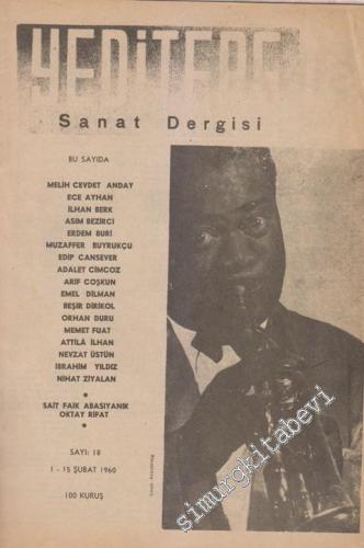 Yeditepe Sanat Dergisi TIPKIBASIM - Sayı: 18 3 Şubat