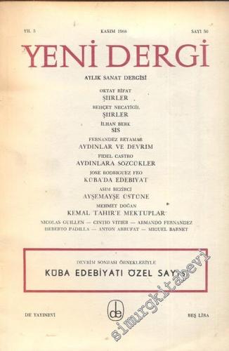 Yeni Dergi - Aylık Sanat Dergisi, Küba Edebiyatı Özel Sayısı - Sayı; 5