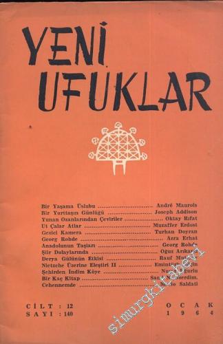 Yeni Ufuklar Aylık Sanat Fikir Dergisi - Sayı: 140, Ocak 1964