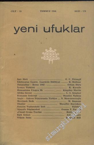 Yeni Ufuklar Aylık Sanat Fikir Dergisi - Sayı: 170, Temmuz 1966 y