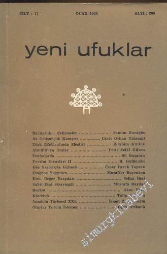 Yeni Ufuklar Aylık Sanat Fikir Dergisi - Sayı: 200, Ocak 1969