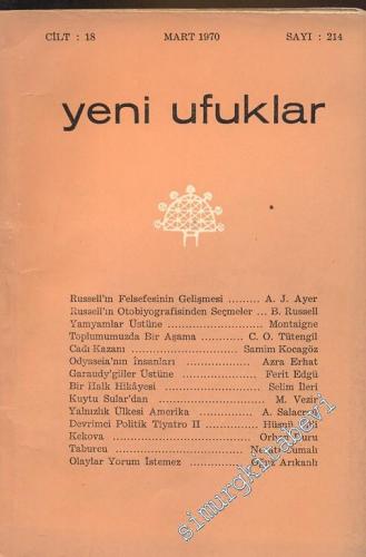 Yeni Ufuklar Aylık Sanat Fikir Dergisi - Sayı: 214, Mart 1970