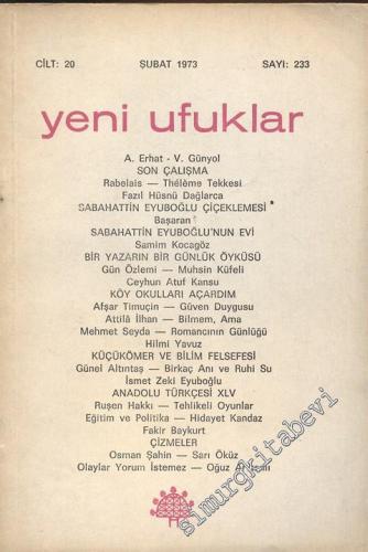 Yeni Ufuklar Aylık Sanat Fikir Dergisi - Sayı: 233, Şubat 1973