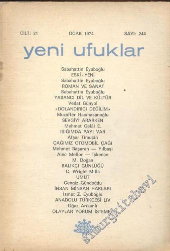 Yeni Ufuklar Aylık Sanat Fikir Dergisi - Sayı: 244, Ocak 1974