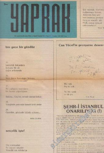 Yeni Yaprak Fikir ve Sanat Gazetesi - Sayı: 3 1 Şubat